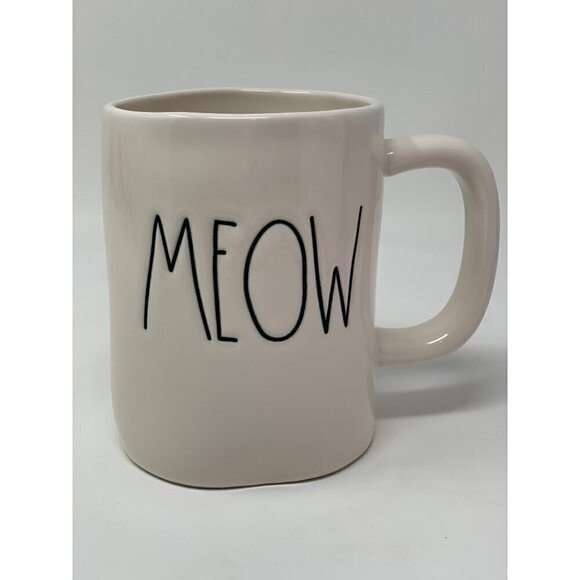 Rae Dunn Meow Mug Ceramic 16oz Coffee Cup NEW Home Kitchen Decor  Meow Magenta - Picture 8 of 8